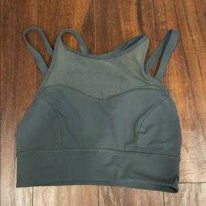 Lululemon high neck double strap crop/sports bra